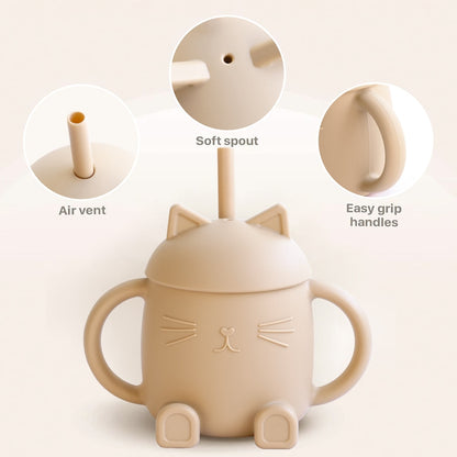 Anna Sippy Cup with Straw - Silicone