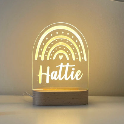 Rainbow Personalised Night Light
