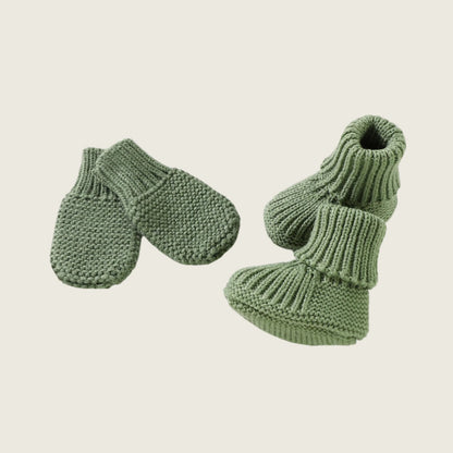 New York Knitted Boot and Glove Set